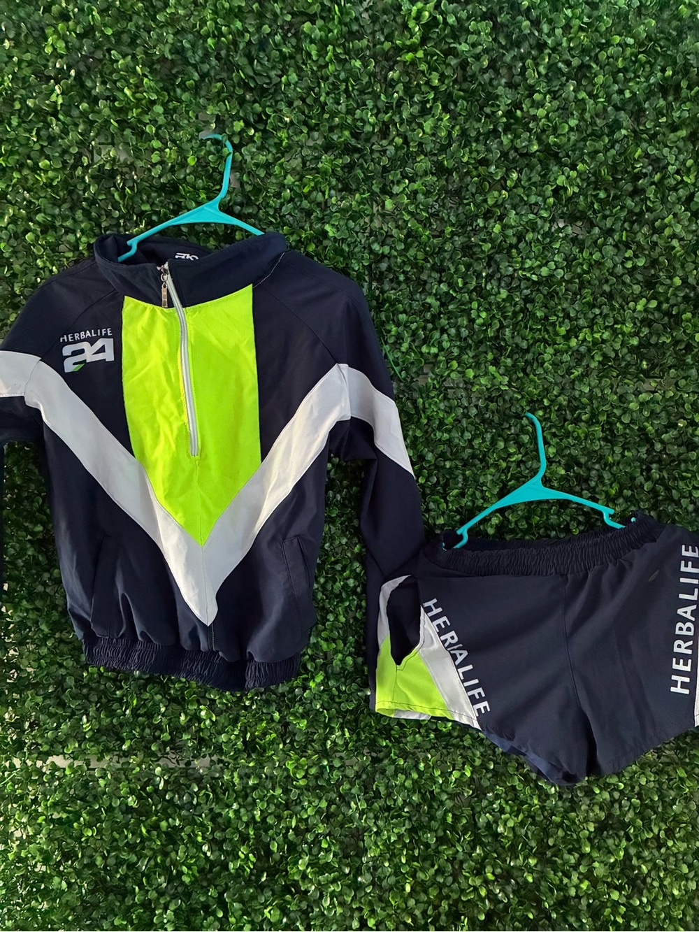 Alife Kids Navy & Lime Two-Piece Rashguard Swim Set